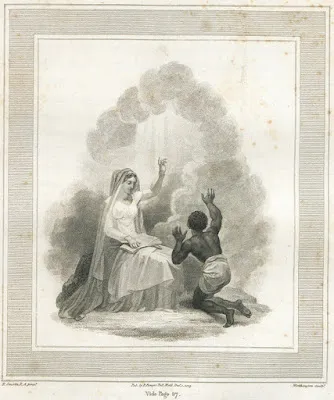 Image tirée de l'ouvrage "Poems on the abolition slave trade" (source Manioc)