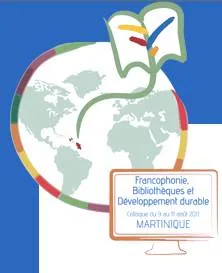 Logo de l'évènement francophonies, bibliothèques et développement durable