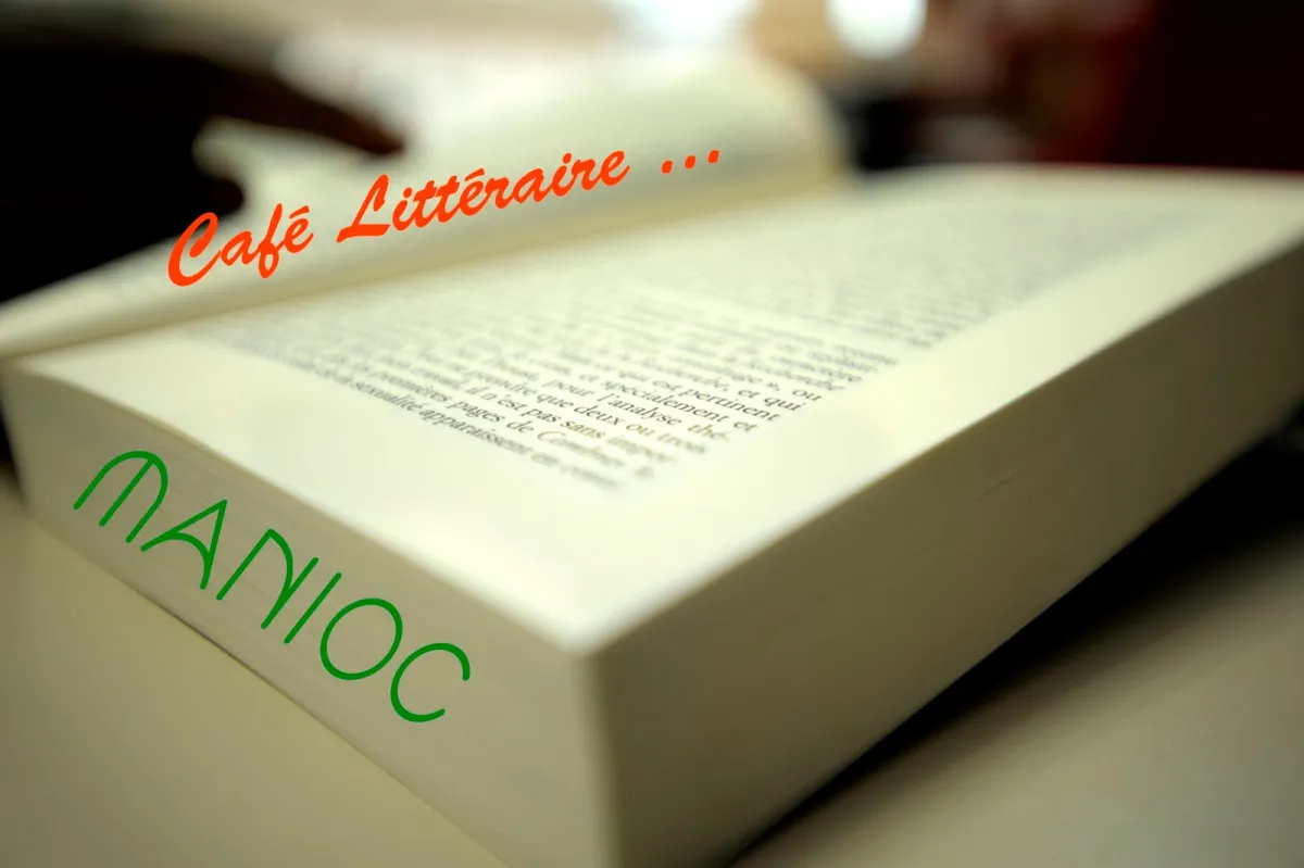 Vignette Café littéraire Manioc représentant un livre ouvert