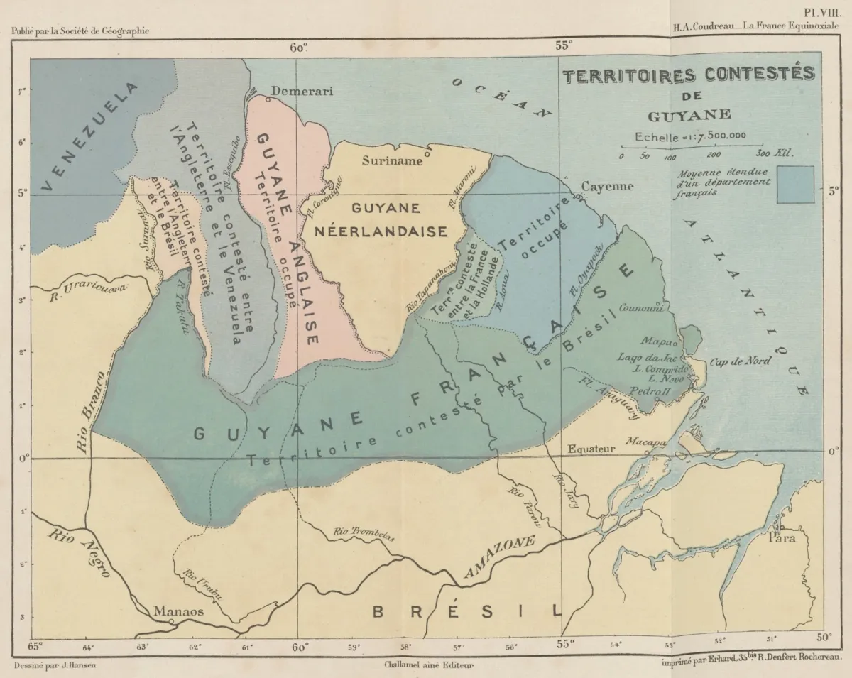 Carte de Guyane