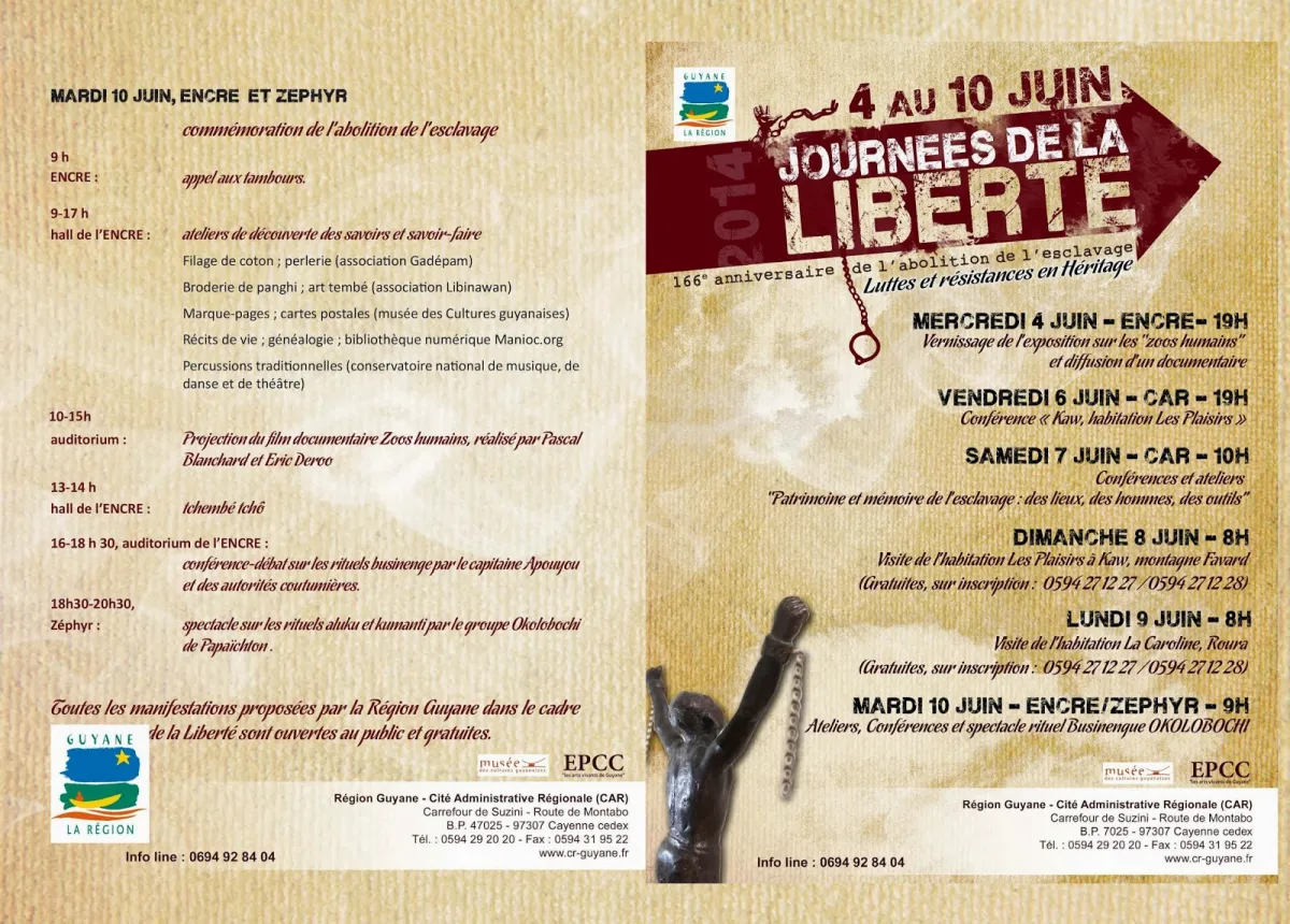 Affiche des journées de la liberté 