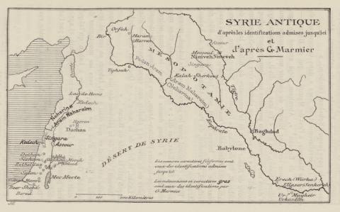 Carte de Syrie antique d'après Gaston Marmier