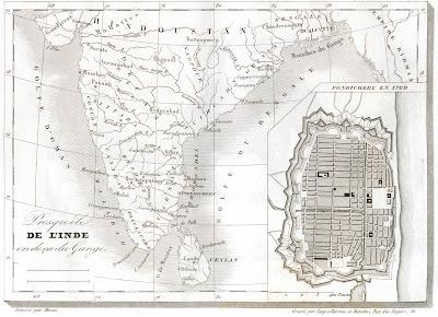 Carte de la Presqu'île de l'Inde