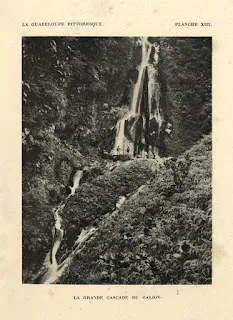 Photographie de la grande cascade du Galion au début du XXe siècle