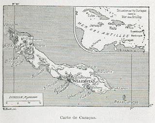 Carte de Curaçao extraite de : Voyage aux trois Guyanes et aux Antilles