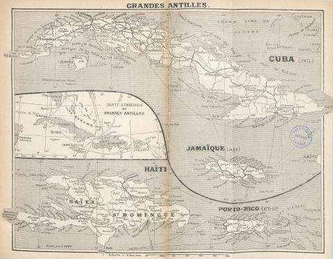 Carte des Grandes Antilles